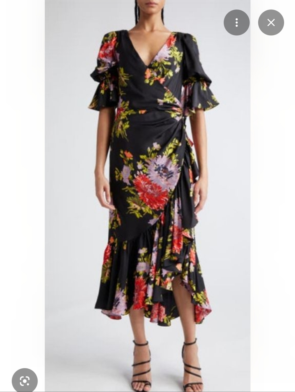 Cinq à Sept Floral Print Long Dress